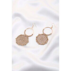 Double Circle Thread Beaded Earring